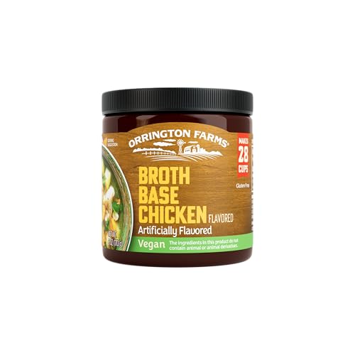 Orrington Farms All Natural Vegan Broth Base & Seasoning, Chicken, 6 Ounce