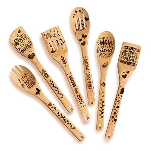 Riveira Mothers Day Gifts For Mom From Daughter - Mom Gifts For Mothers Day - Mother's Day Gift Ideas - Cool Mothers Day Gifts For Moms Who Have Everything - Mother Day Wooden Spoons For Cooking