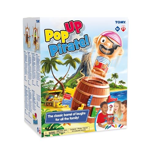TOMY Pop Up Pirate Board Game - Swashbuckling Kids Games for Family Game Night - Kids Activities and Pirate Accessories - Family Board Games for Kids Ages 4 and Up