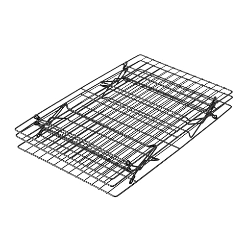 Wilton Excelle Elite 3-Tier Cooling Rack for Cookies, Cake and More - Cool Batches of Cookies, Cake Layers or Finger Foods, Black