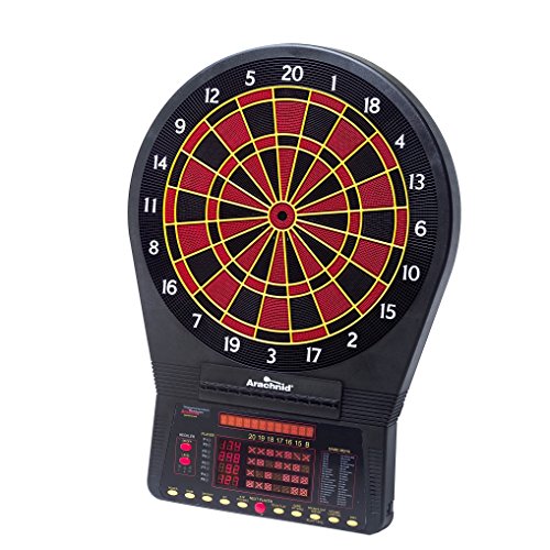 Arachnid Cricket Pro 800 Electronic Dartboard with Micro-Thin Segment Dividers for Reduced Bounce-Outs and NylonTough Segments for Improved Durability - Available with Optional Wood Dartboard Cabinet