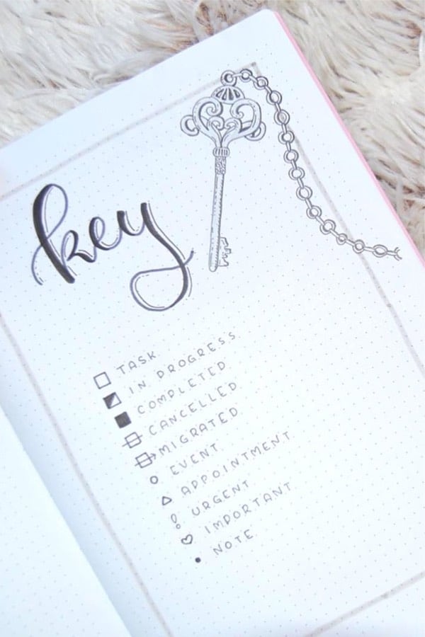 Bullet Journal Key Setup With Adorable Inspiration Ideas - Crazy Laura