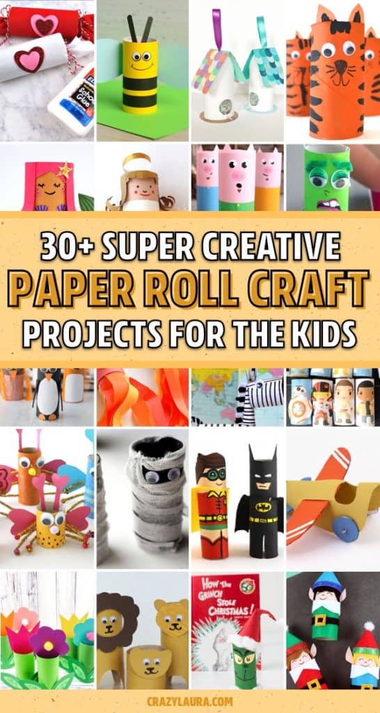 34 Easy Toilet Paper Tube Craft Ideas For Kids - Crazy Laura