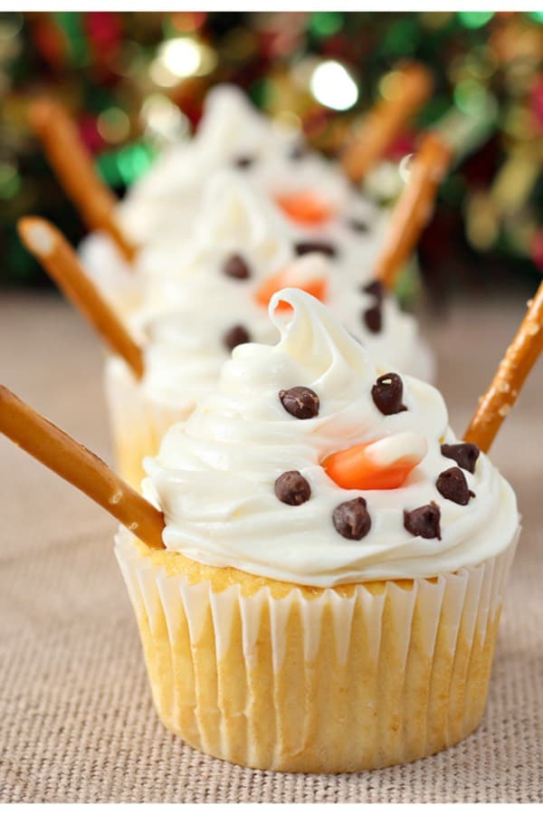simple winter cupcakes for young kids