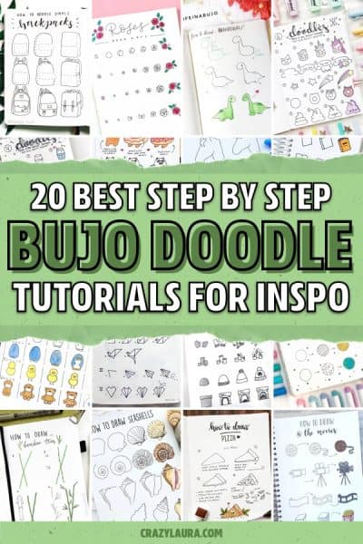 20 Step-By-Step Bullet Journal Doodle Tutorials In