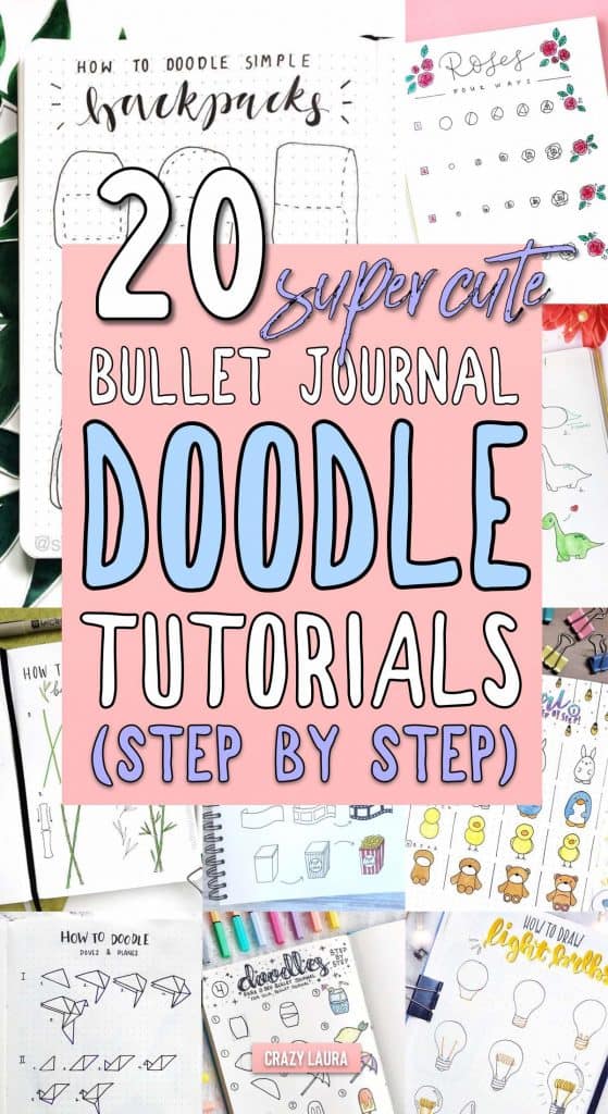 20 Step-By-Step Bullet Journal Doodle Tutorials In