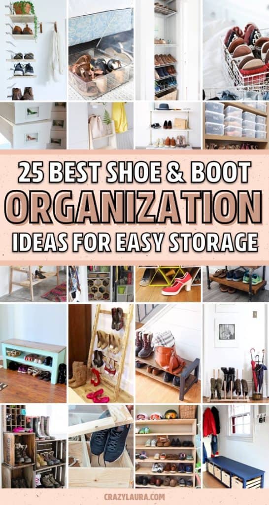 25 Best Shoe Storage Ideas To Declutter Your Home In 2022 - Crazy Laura