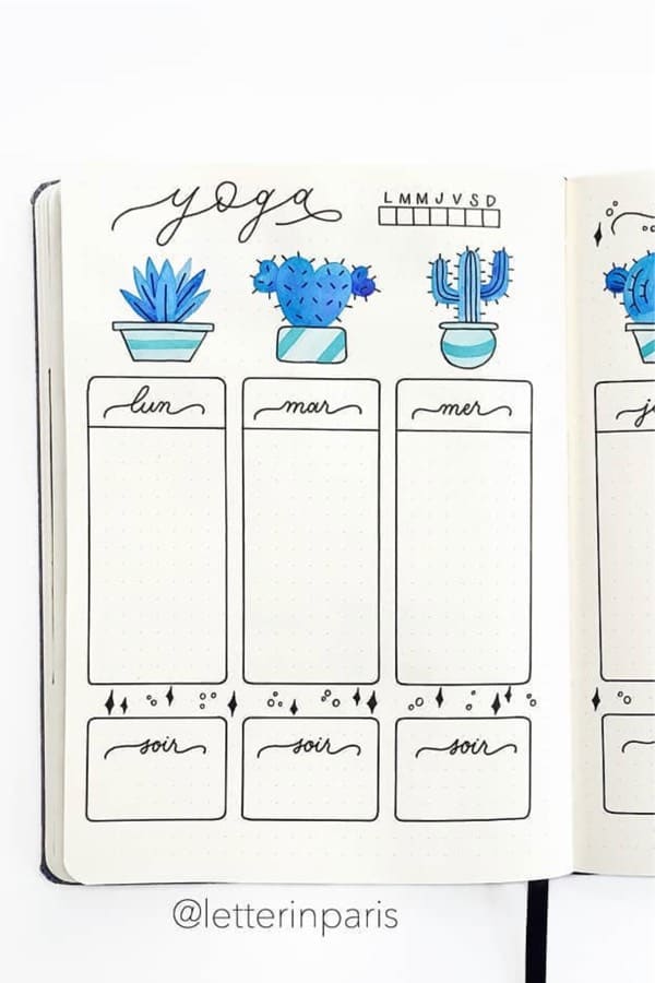 easy cactus weekly spreads