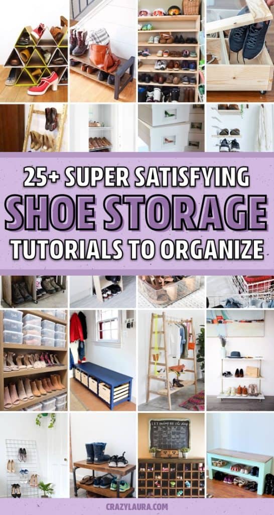 25 Best Shoe Storage Ideas To Declutter Your Home In 2022 - Crazy Laura