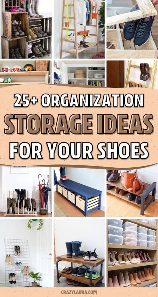 25 Best Shoe Storage Ideas To Declutter Your Home In 2022 - Crazy Laura