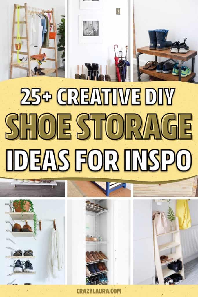 25 Best Shoe Storage Ideas To Declutter Your Home In 2022 - Crazy Laura