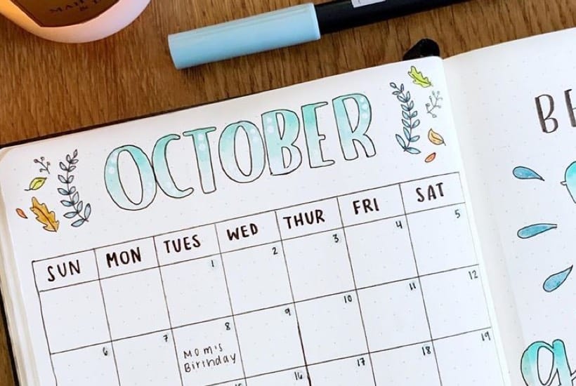 25 Best October Monthly Spread Ideas For Bujos In 2024