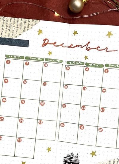 best ideas for dec bujo spreads