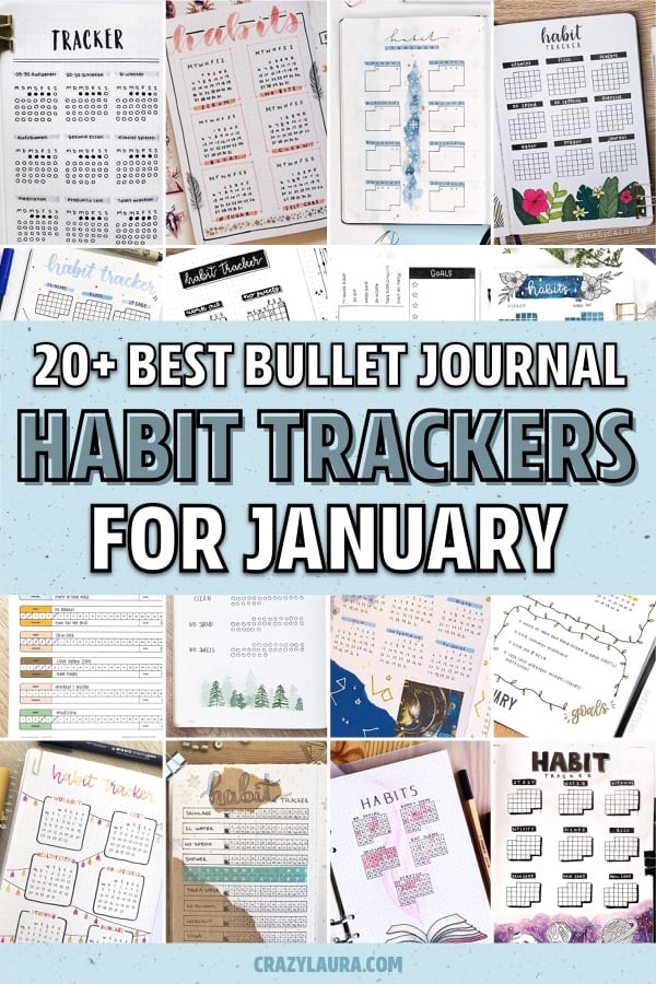 bullet journal layout ideas for january