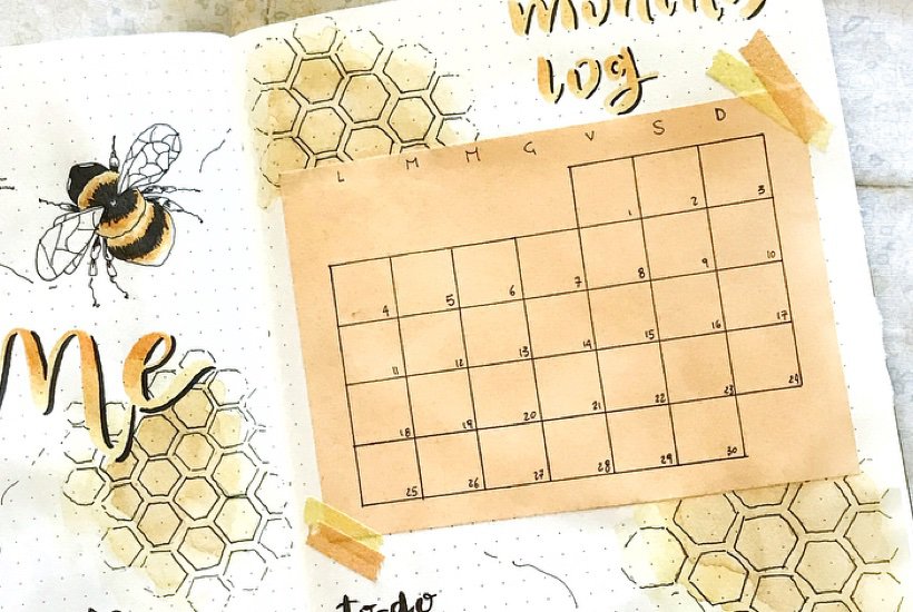 25+ Bee Themed Bullet Journal Spreads For 2024