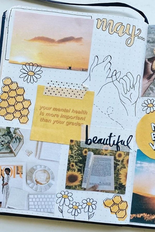 easy bee themed journal examples