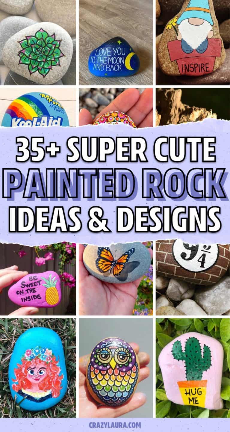 35+ Best Painted Rock Ideas & Inspiration for 2024 - Crazy Laura