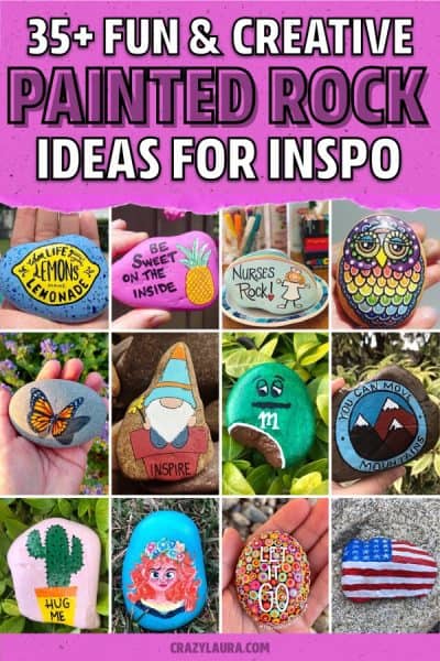 35+ Best Painted Rock Ideas & Inspiration for 2024 - Crazy Laura