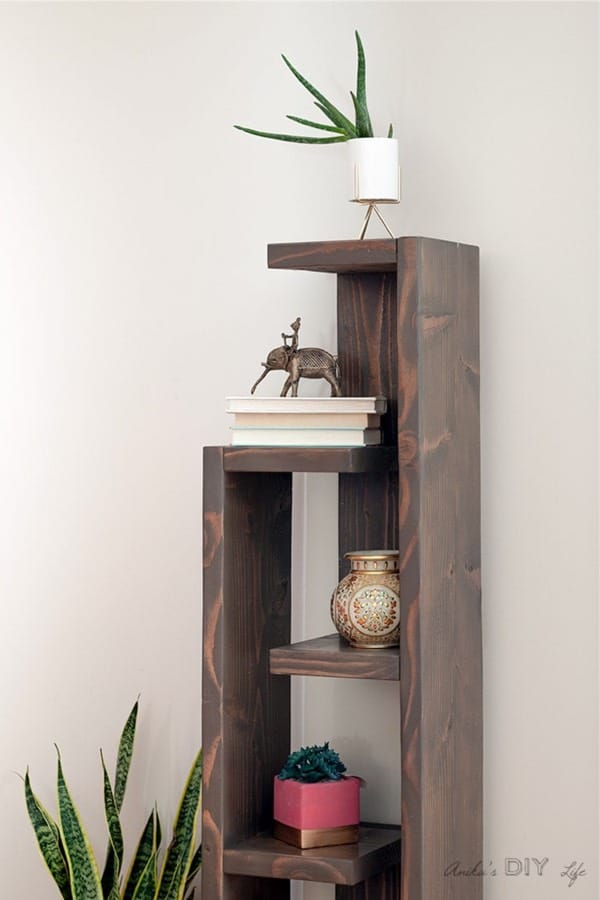 modern style bookshelving diy tutorial