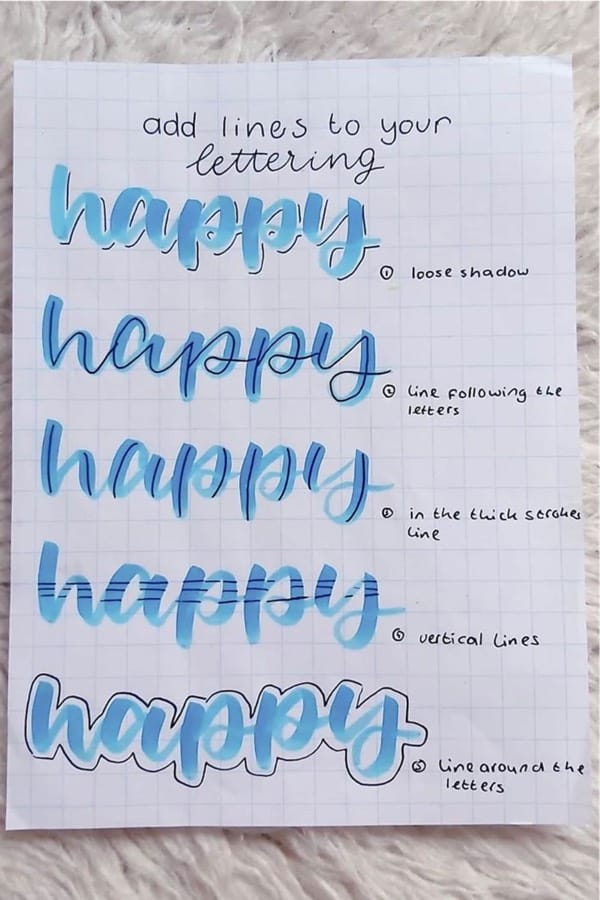 ways to decorate your bujo headers