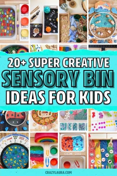 20+ Best Sensory Bin Ideas For Kids To Learn From - Crazy Laura