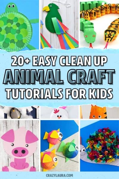 20+ Best Animal Crafts & Tutorials For Kids In