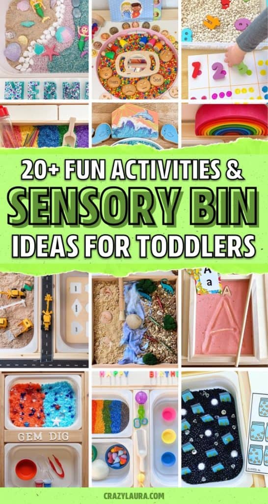 20+ Best Sensory Bin Ideas For Kids To Learn From - Crazy Laura