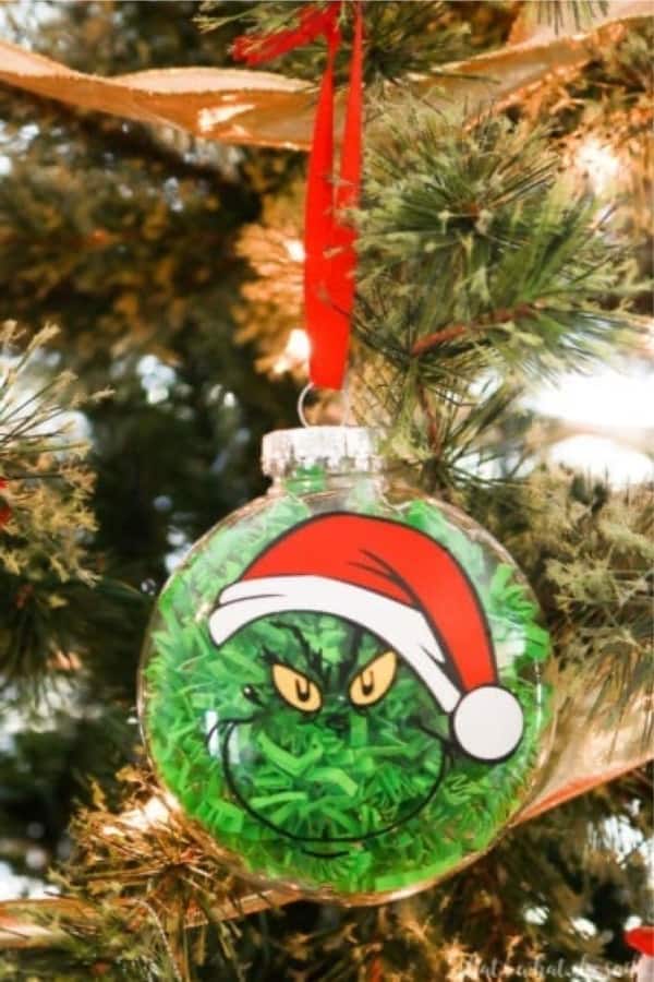 how to make a grinch christmas ornament