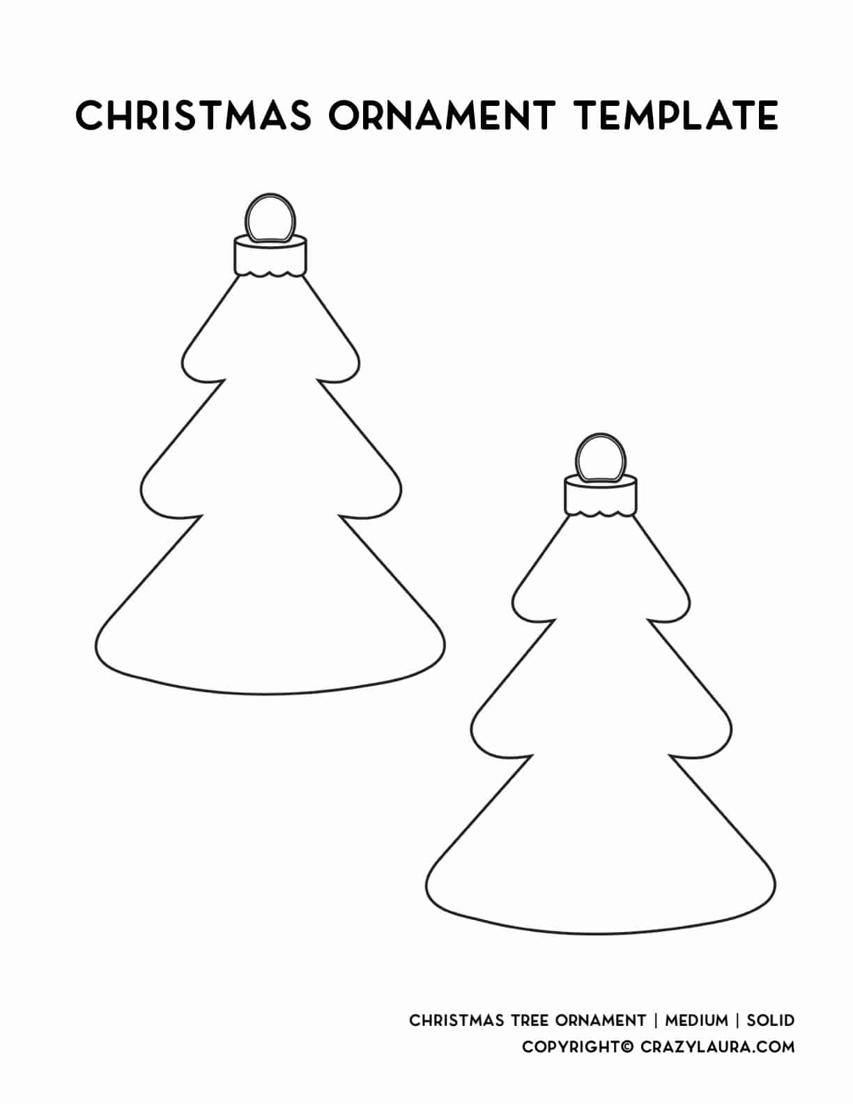 medium sized christmas tree ornament downlaod