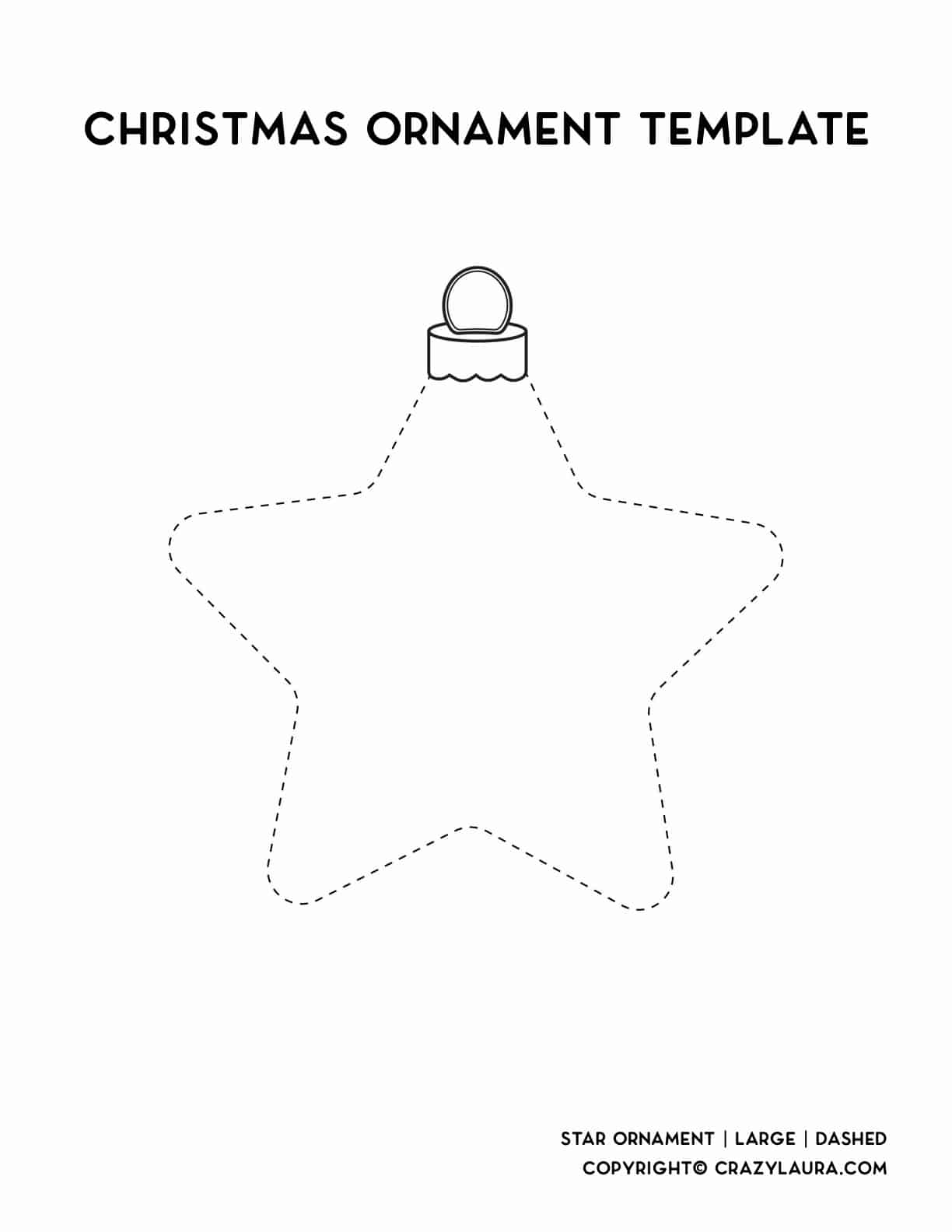 free printable ornament star shape