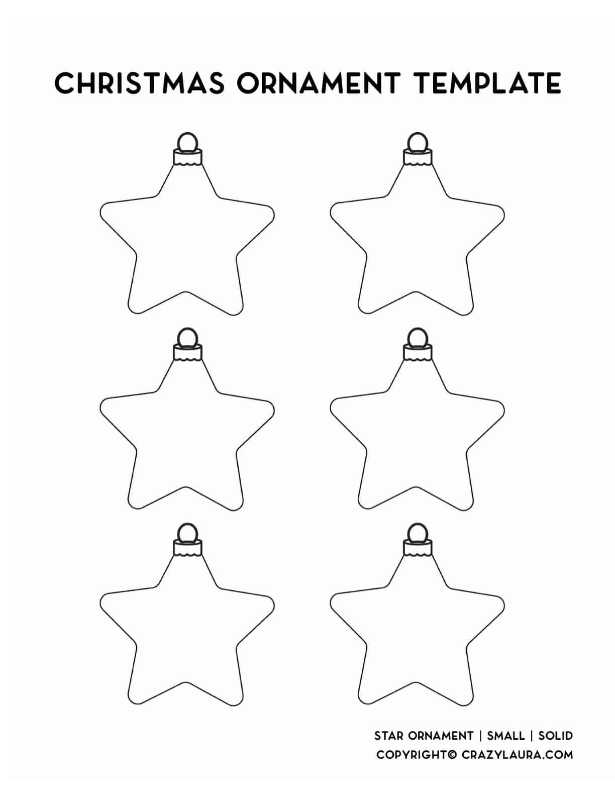 free paper printable star ornament download