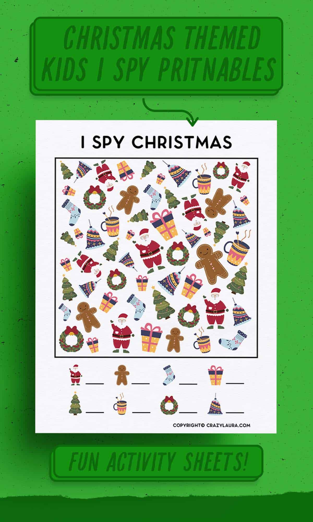 free I spy christmas kids game
