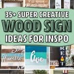 creative painted wall signs from wood