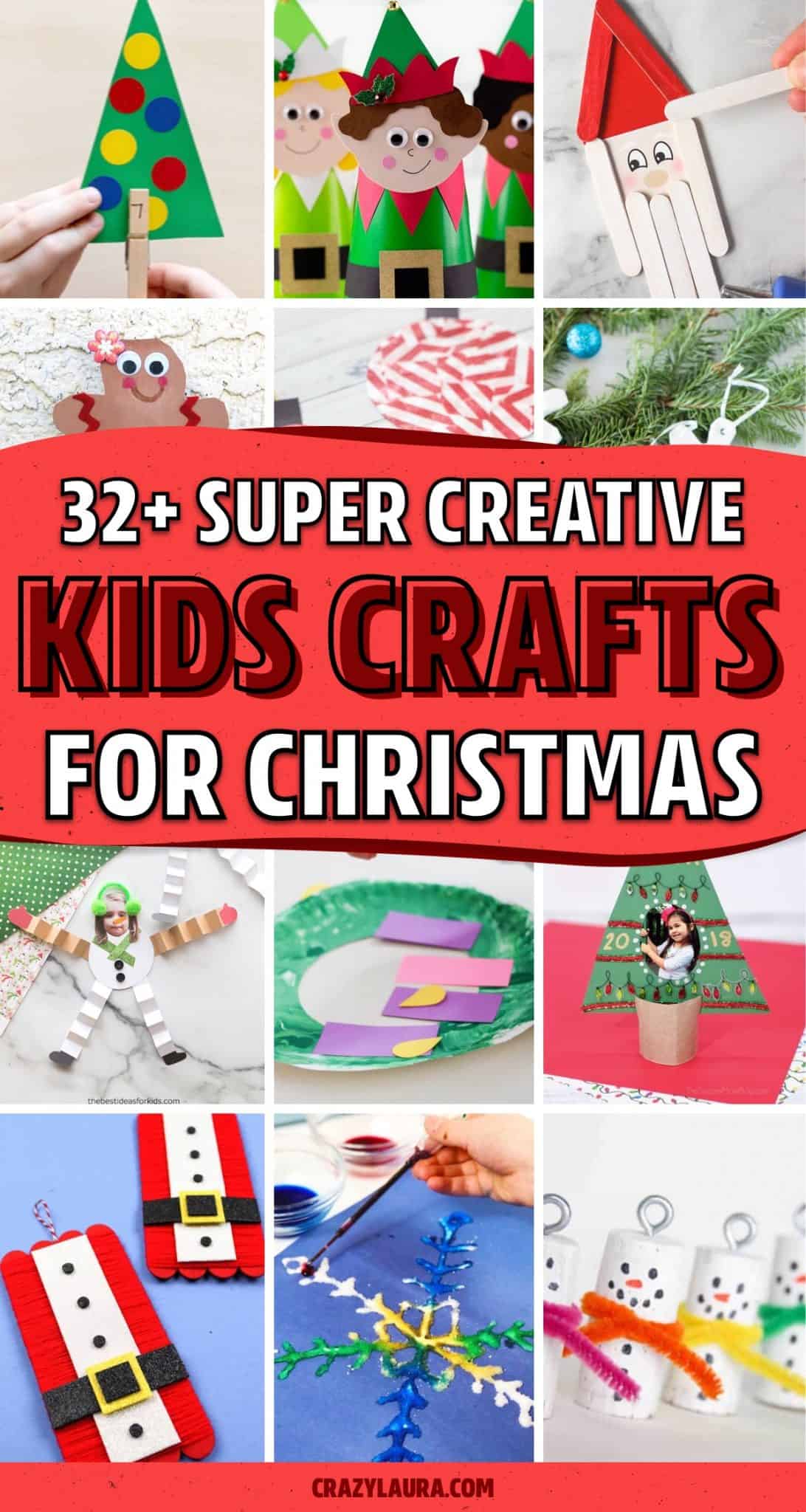 32+ Best Christmas Crafts For Kids In 2022 - Crazy Laura