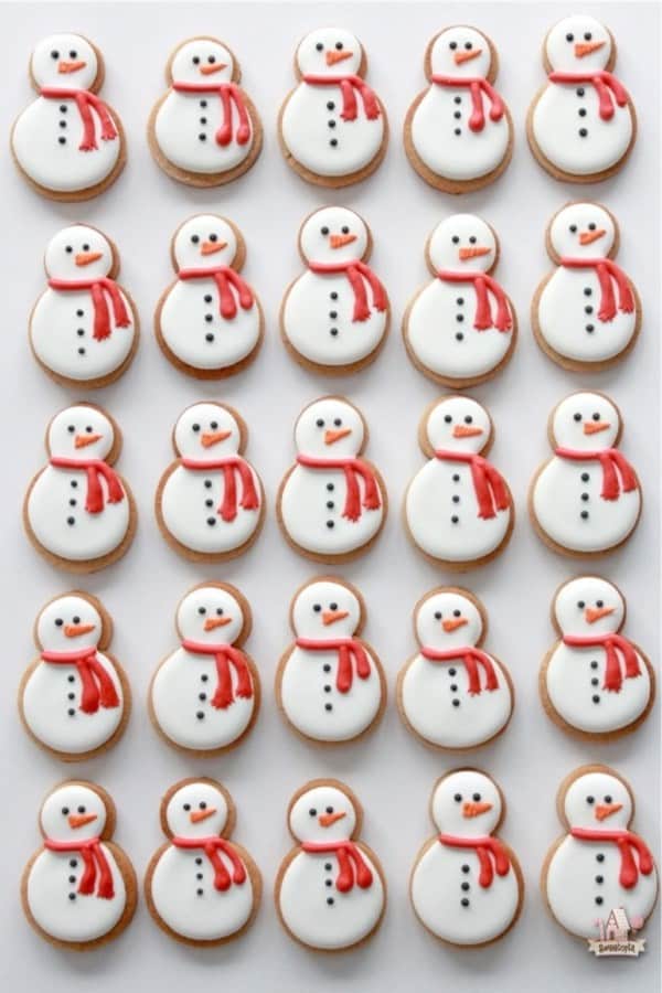 cut out decorated cookies for christmas