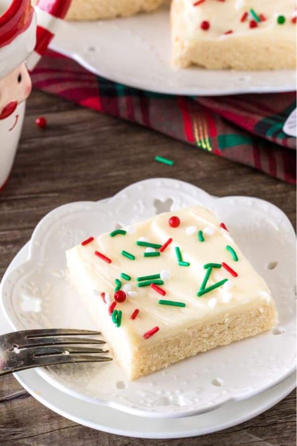 quick sugar cookie bar recipe for xmas