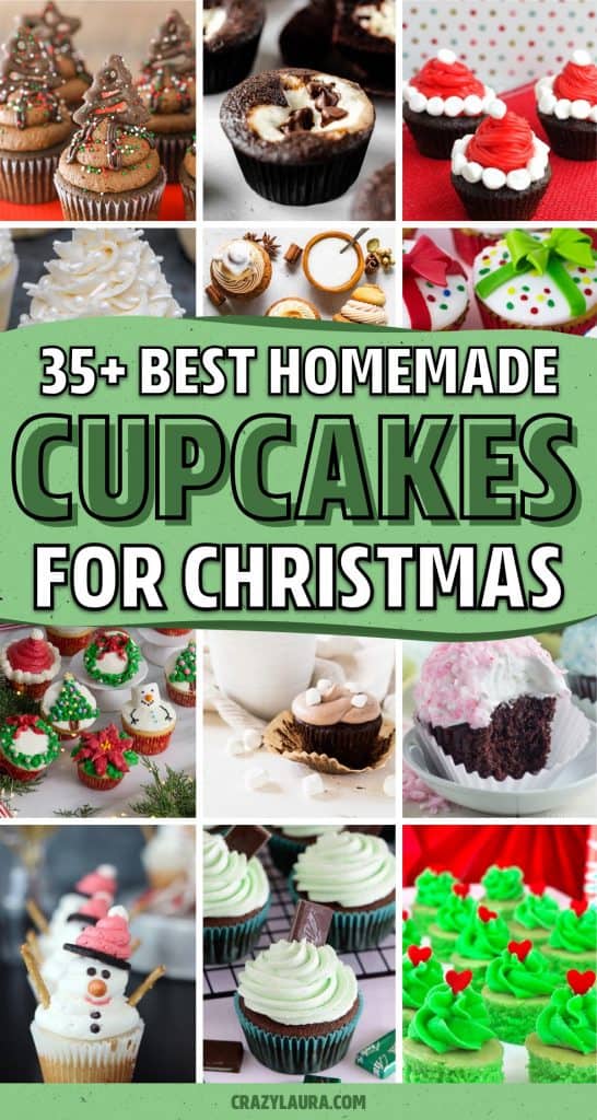 35+ Fun & Festive Christmas Cupcakes For