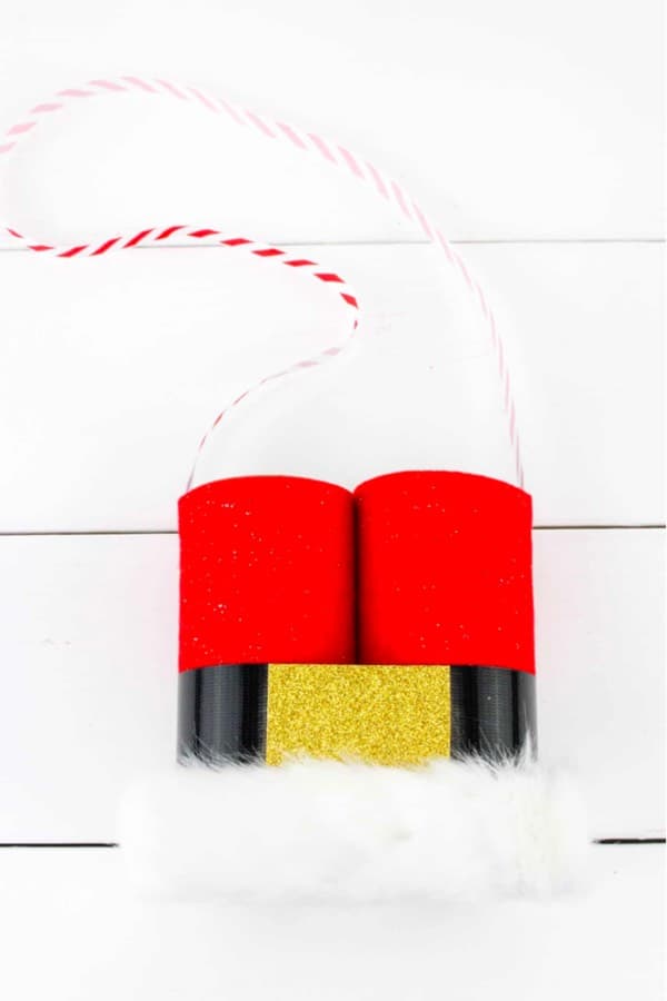 santa craft idea with toilet rolls