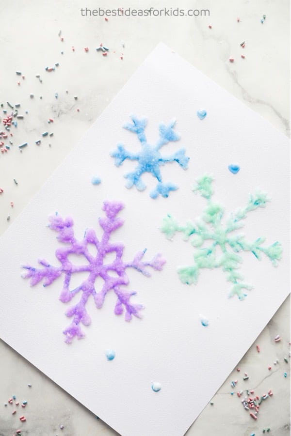 winter craft ideas with snowflake