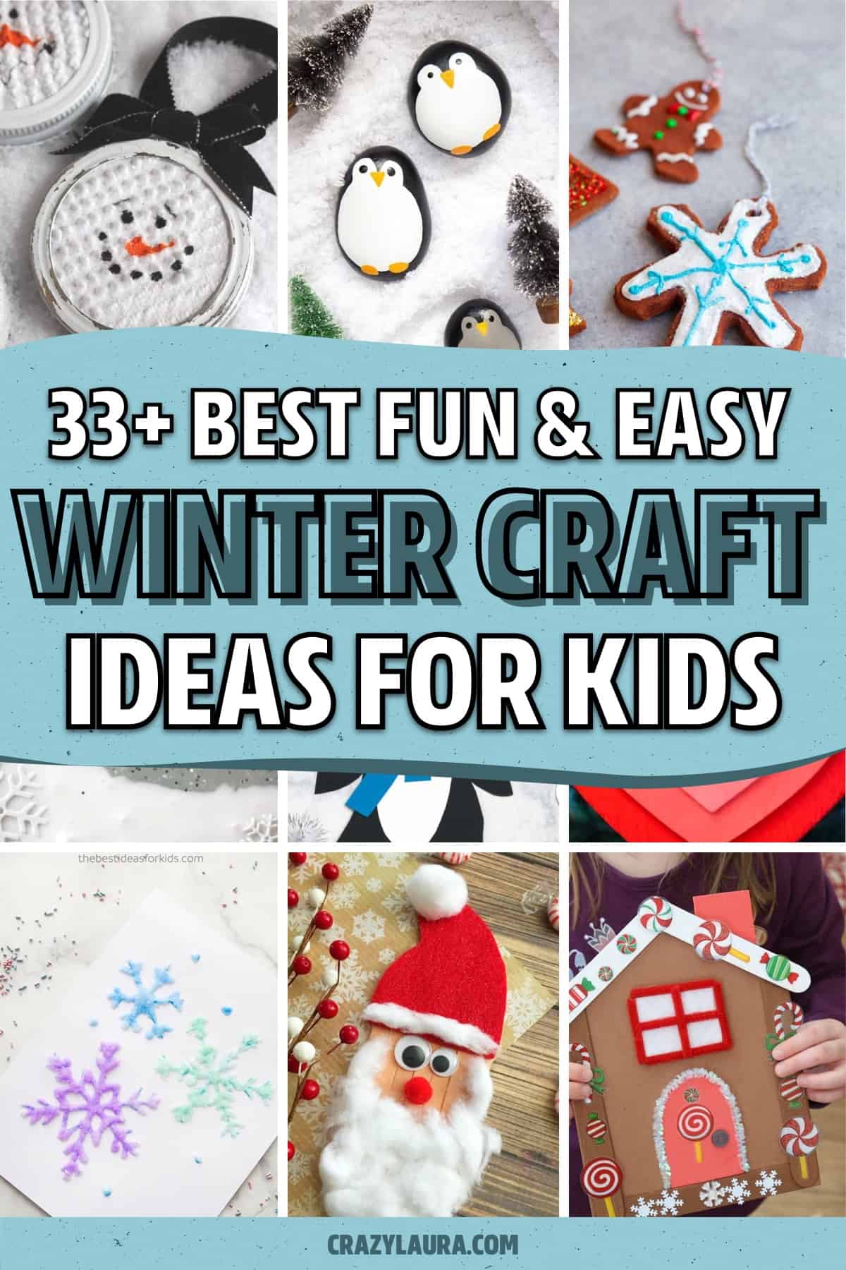 easy ideas for kids crafts in january