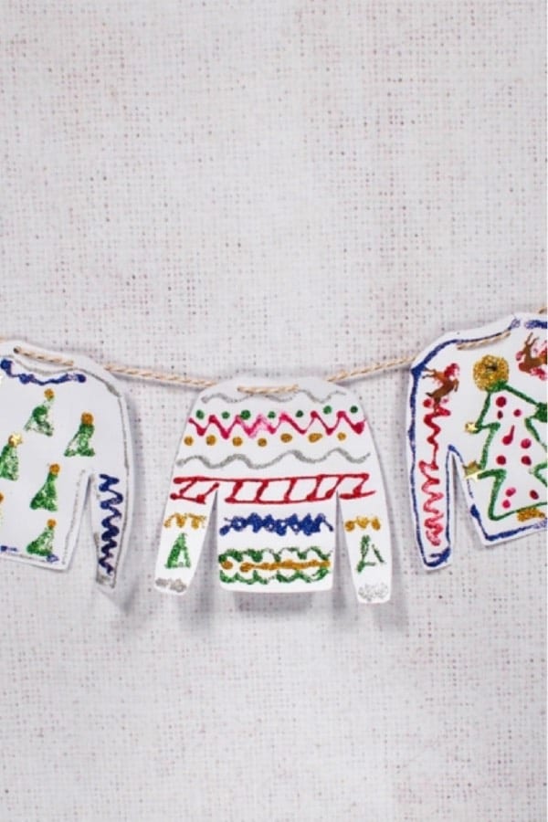 mini christmas sweater crafts for kids