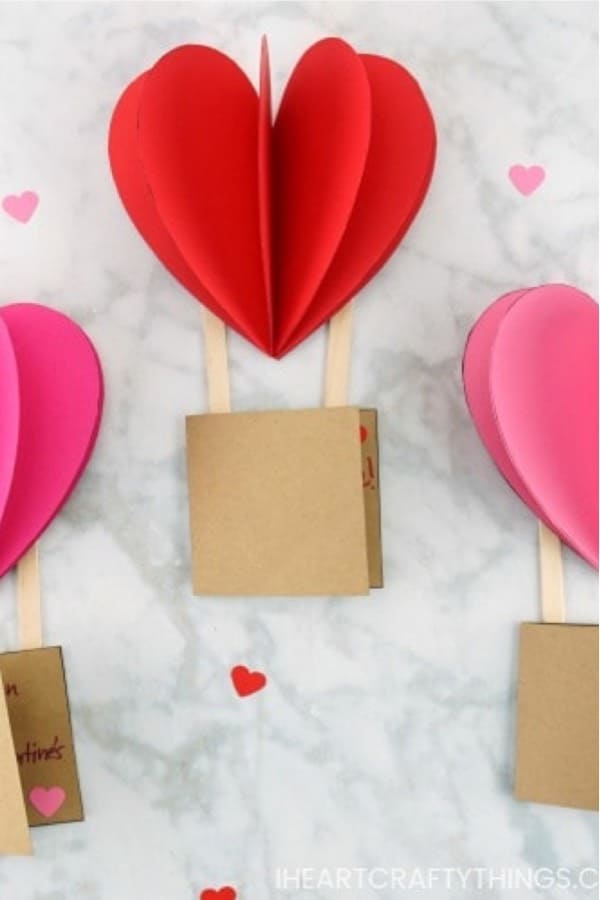 paper card craft for valentines day