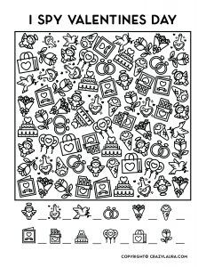 Free Valentines Day I Spy Printable Game For Kids In 2024