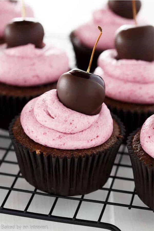 cherry cupcake idea for february