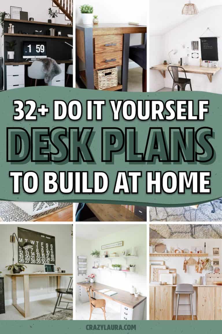 32+ Best DIY Desk Plans & Build Tutorials For