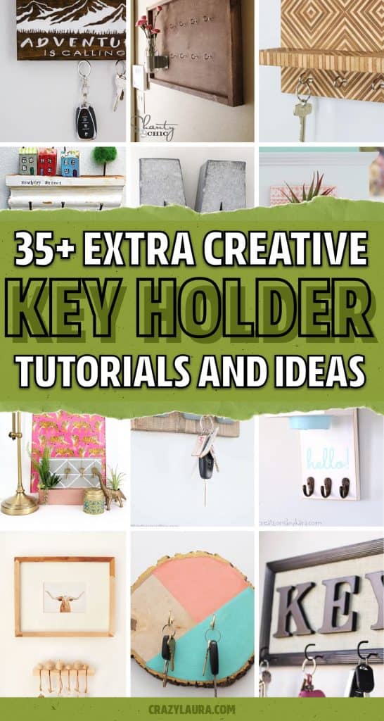 35+ Best DIY Key Holder & Shelf Ideas For