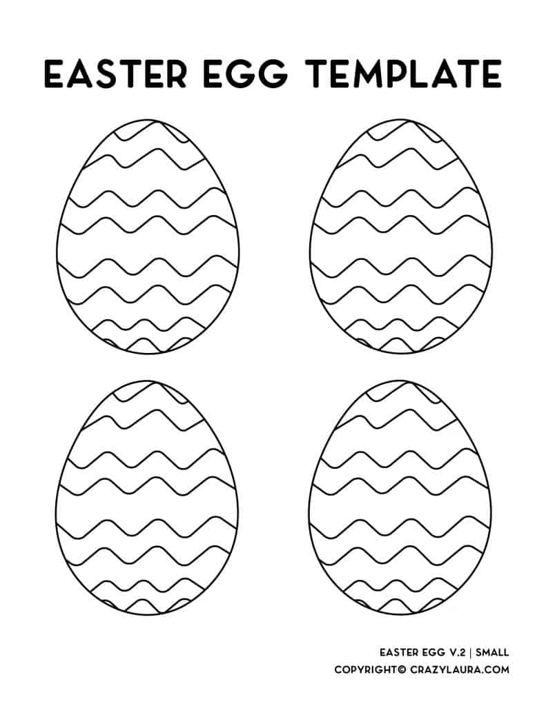 Free Easter Egg Template & Coloring Pages For