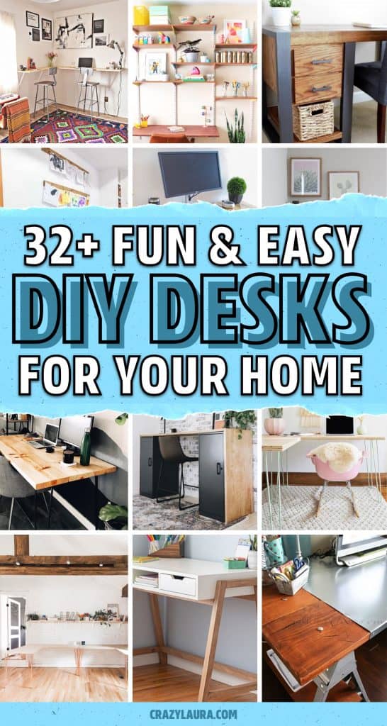 32+ Best DIY Desk Plans & Build Tutorials For