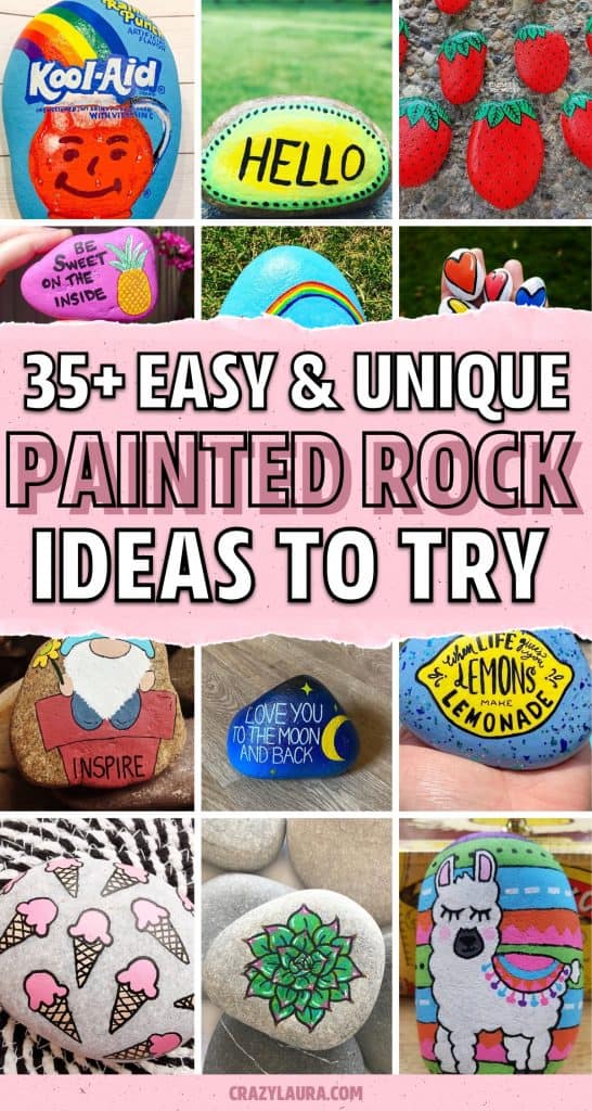 35+ Best Painted Rock Ideas & Inspiration for 2024 - Crazy Laura