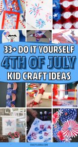 33+ Best Red, White & Blue 4th of July Crafts For Kids - Crazy Laura